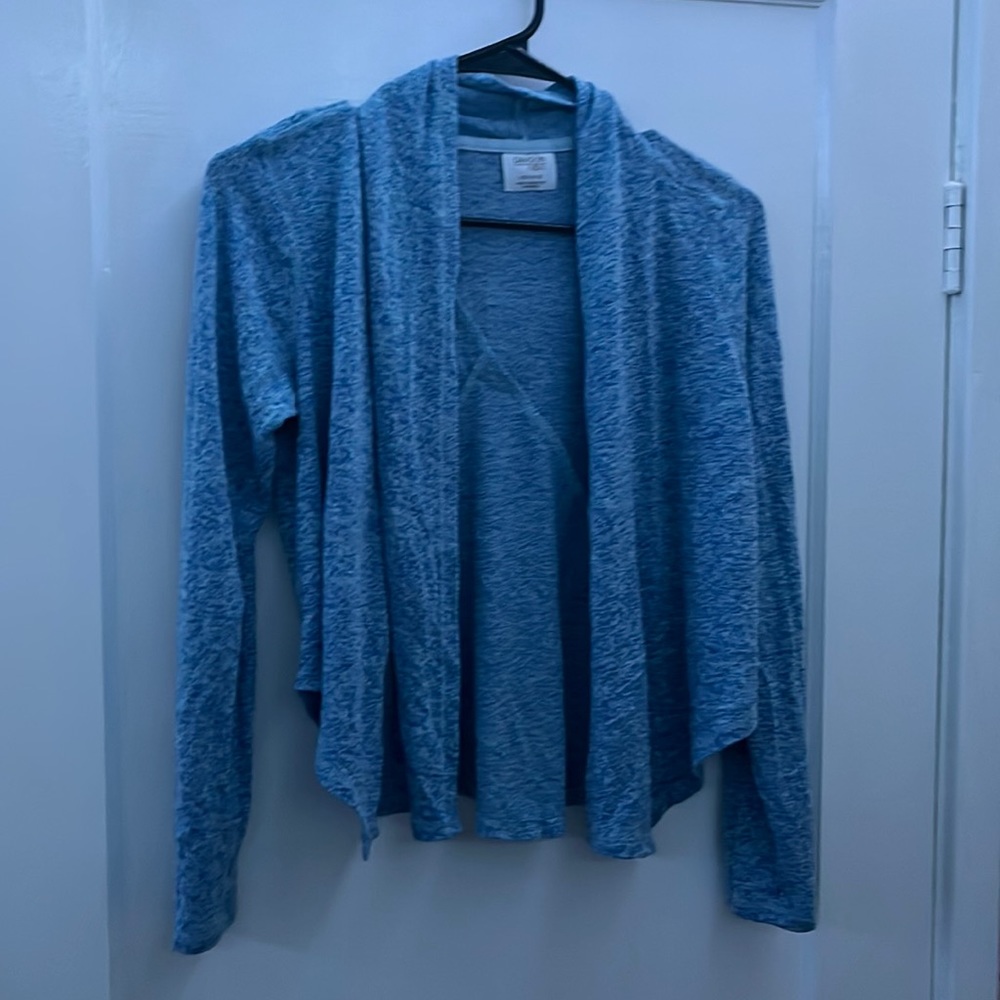 Blue cardigan